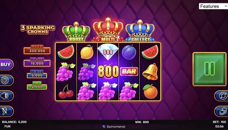 3 Sparking Crowns grunnleiksvinningur