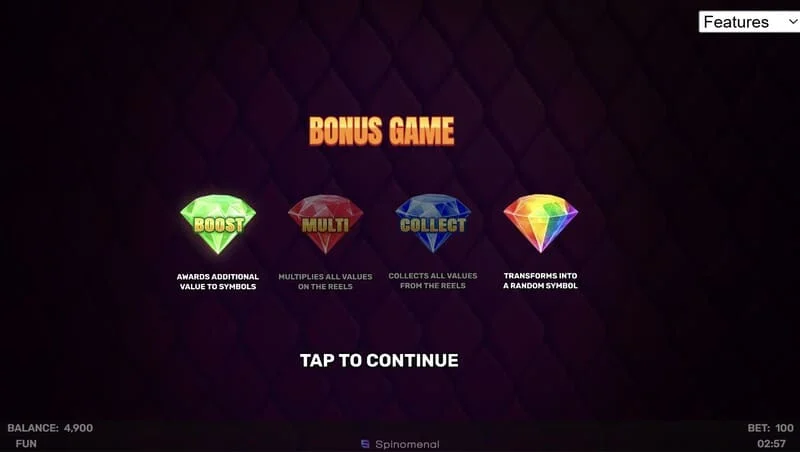 3 Sparking Crowns bónusleikur